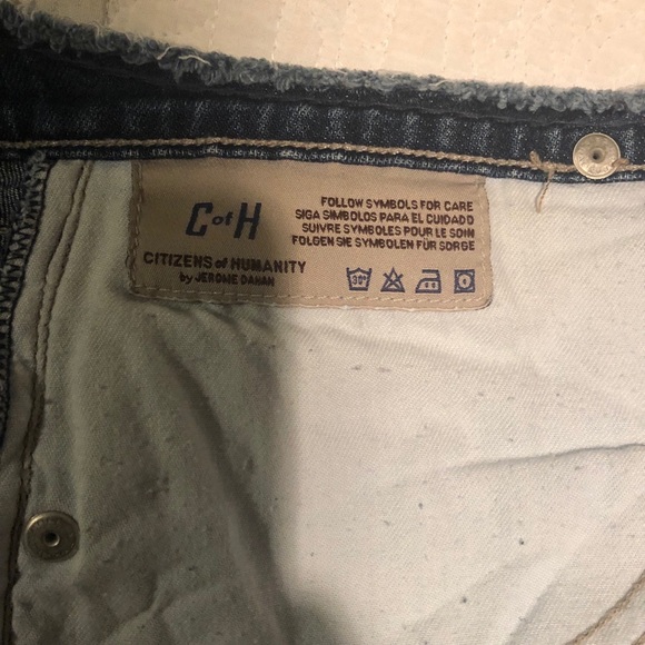 Rare Citizens of Humanity (CoH) Jean Cutt-off Shorts with Raw Waist Size: 28 - Picture 4 of 6
